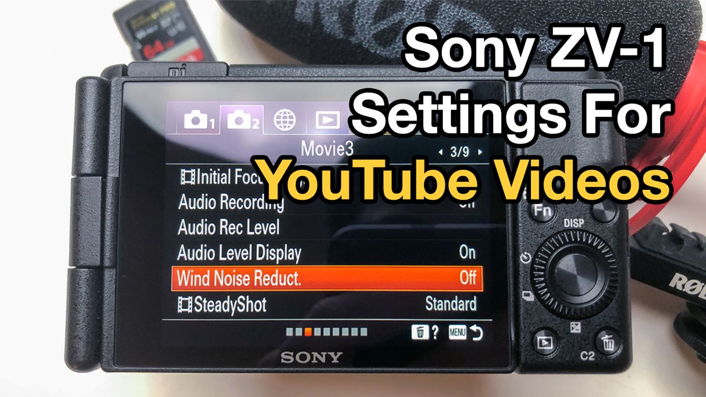 Sony ZV-1 Settings For Controlled Environments & YouTube Videos